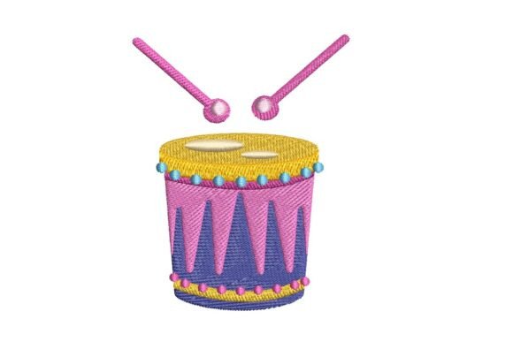 Festive Toy Drum Embroidery Review