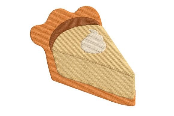 Review: Delicious Pie Slice with Whipped Cream Embroidery Design