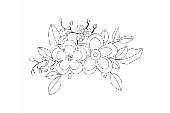 Review: Floral Embroidery and Coloring Template for Apparel