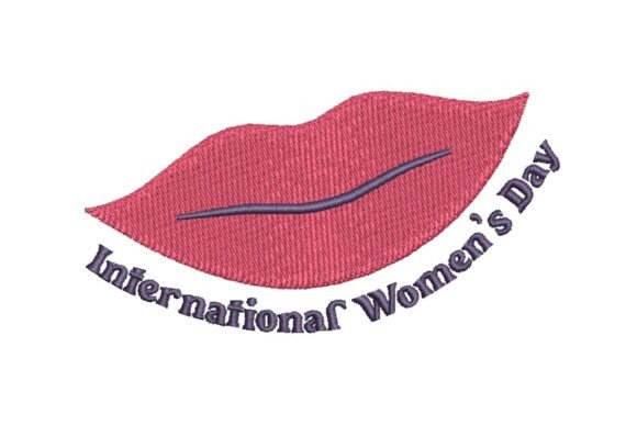 Review: International Women's Day Lips Embroidery Design