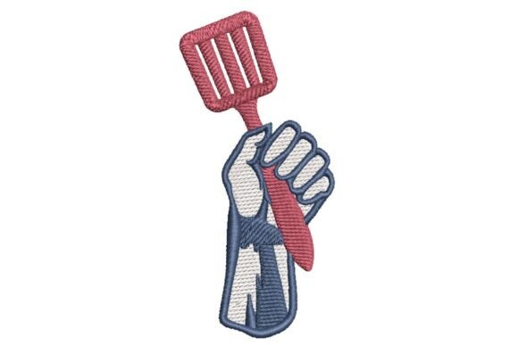 Review: Labor Day Fist with Spatula Embroidery Design