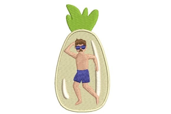 Review: Quirky Sunbather Pineapple Embroidery Design