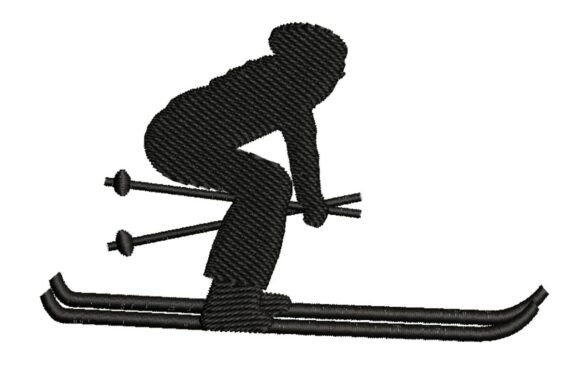 Review: Skier Silhouette Embroidery Design for Apparel