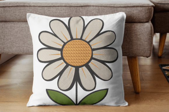 Review: White Daisy Flower Embroidery Design