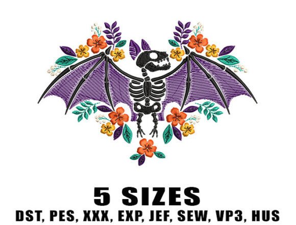 Reviewing Bat Skeleton Embroidery Designs for Gifts