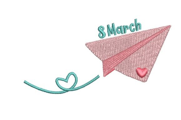 Reviewing the 8 March Paper Airplane Heart Design